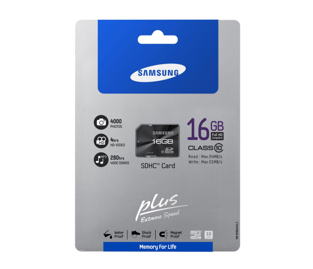 Samsung 16GB SDHC Plus 24MB/s - 104006 - zdjęcie 3